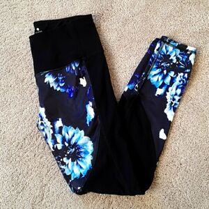 Apana black/floral legging SZ S